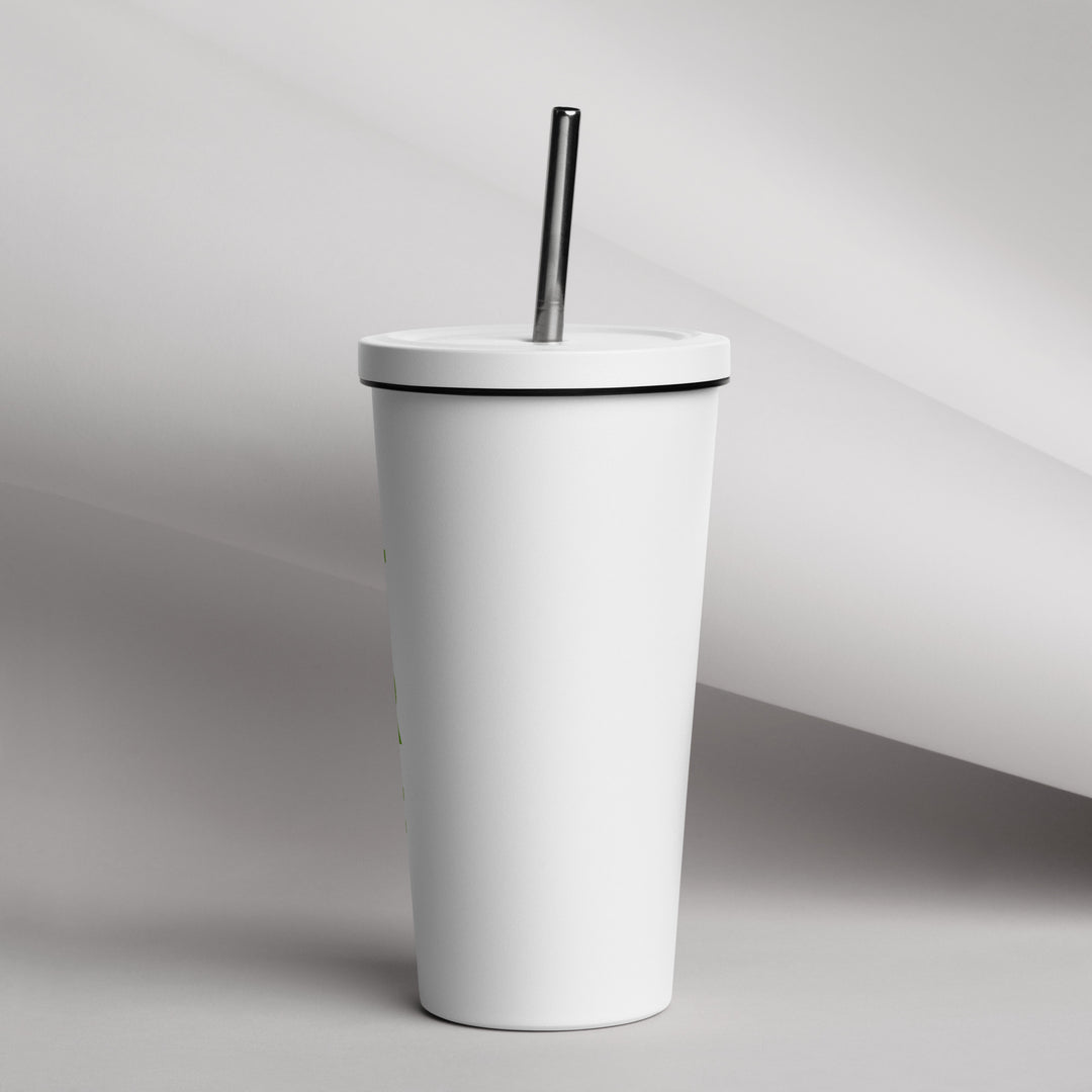 TRF Insulated tumbler with a straw